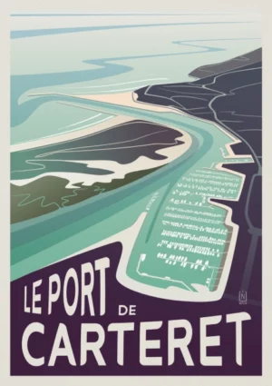 Affiche A2 Le port de Carteret