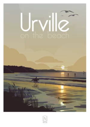 Affiche A2 Plage d'Urville