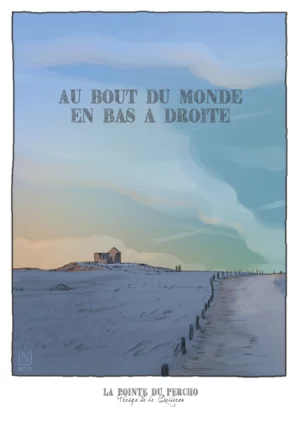 Affiche Pointe du Percho presqu'île de Quiberon