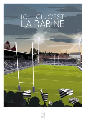 Affiche A2 du stade de la rabine