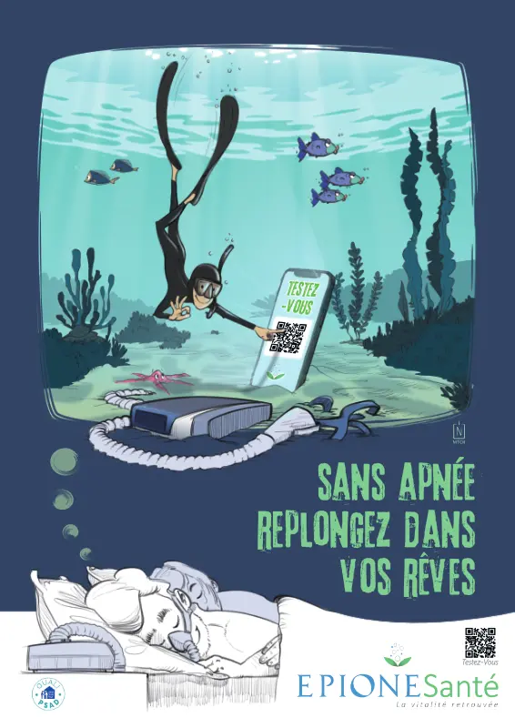 Affiche collaboration avec Epion Santé